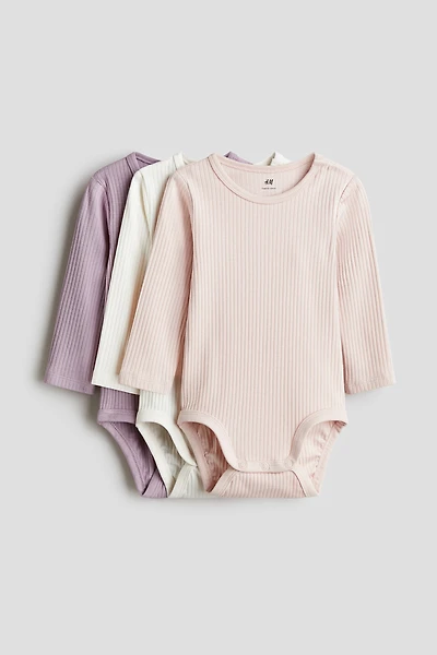 3-pack Ribbed Bodysuits