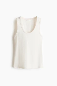 Ribbed Cotton Tank Top
