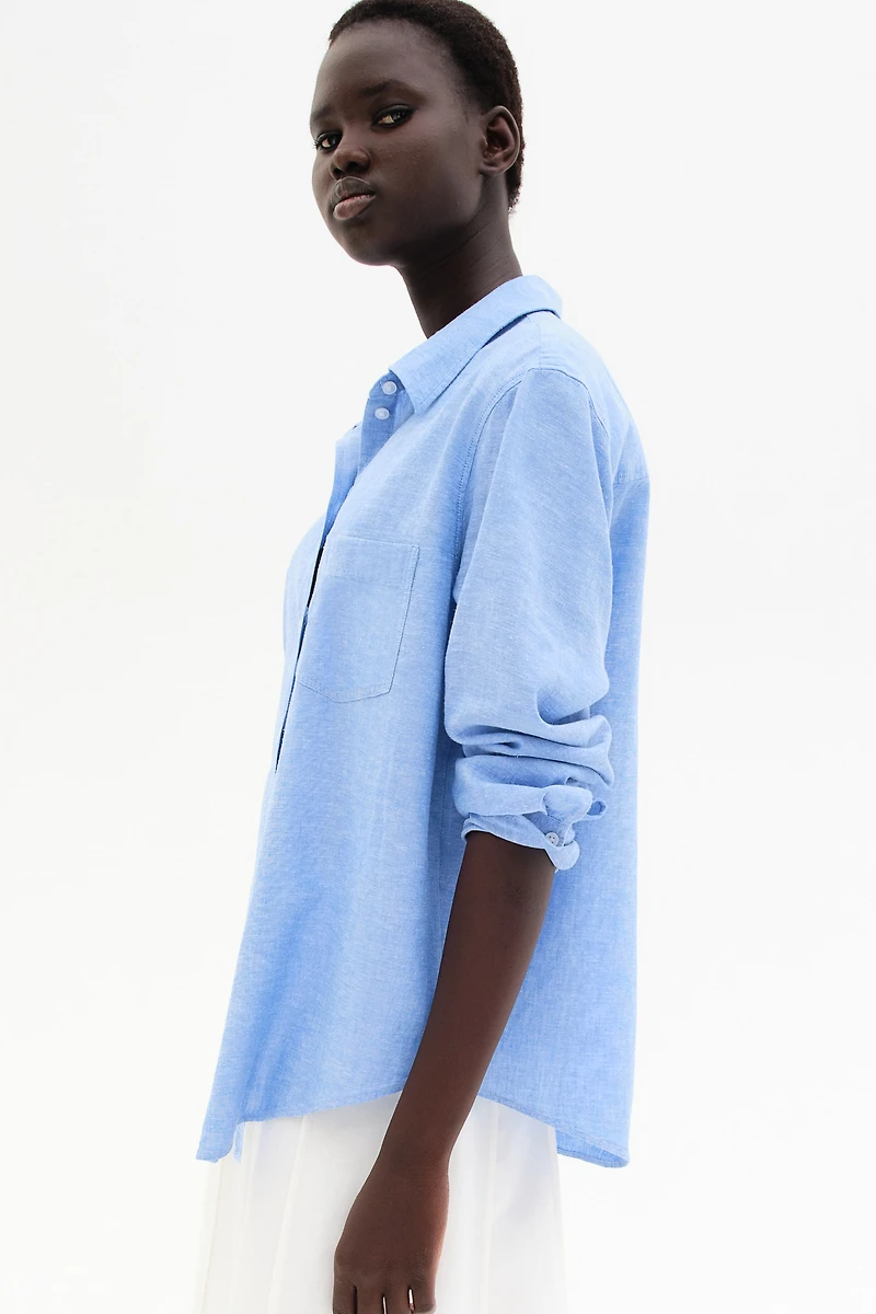 Linen-blend Shirt