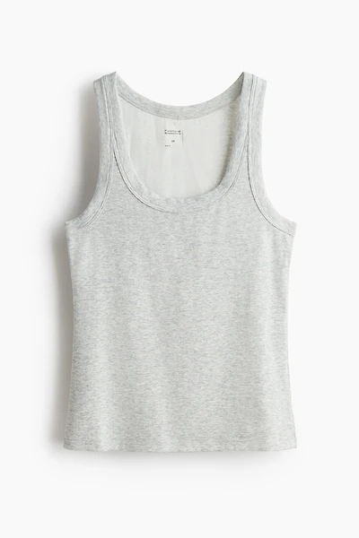 Cooling Slim-Fit Ribbed Tank Top
