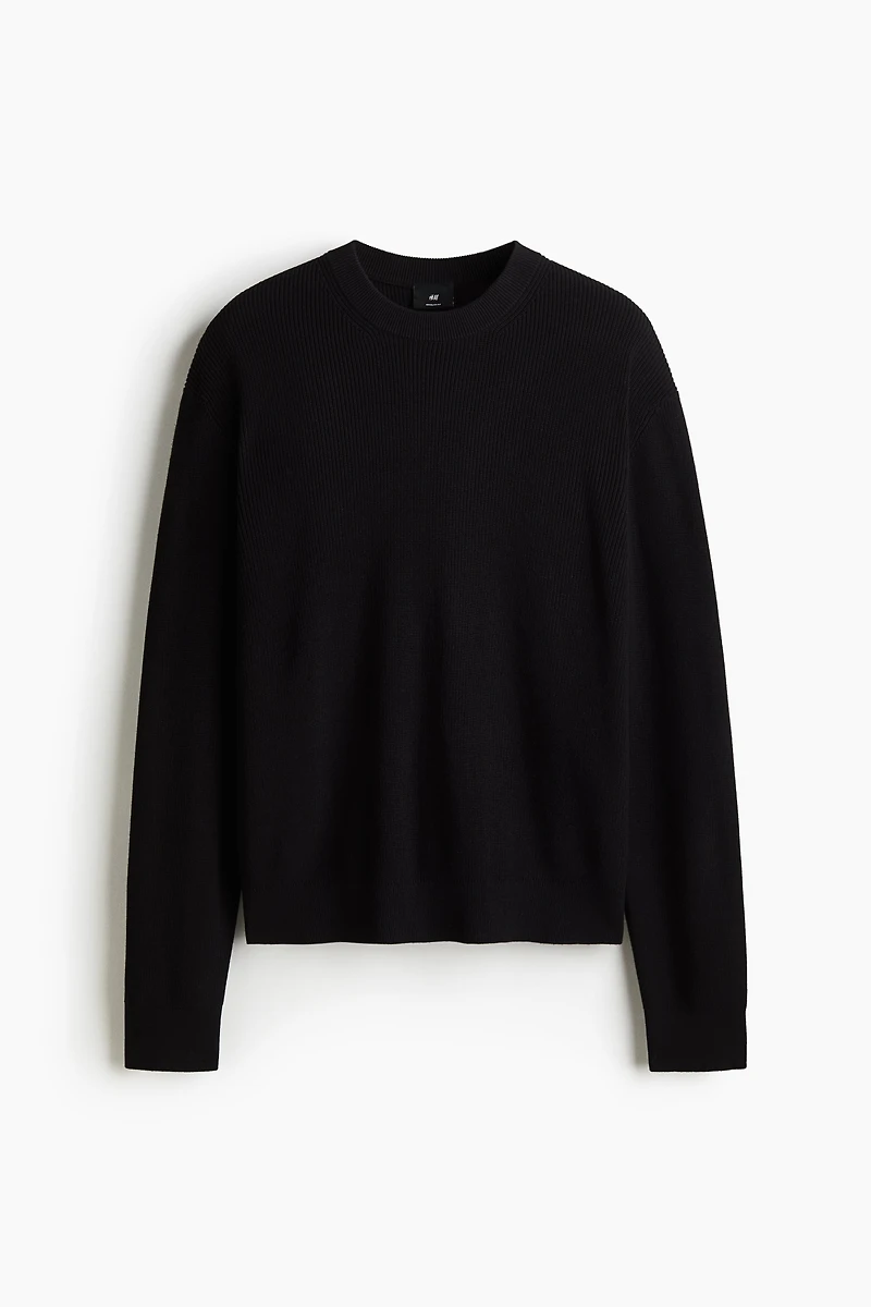 Chandail classique en tricot côtelé