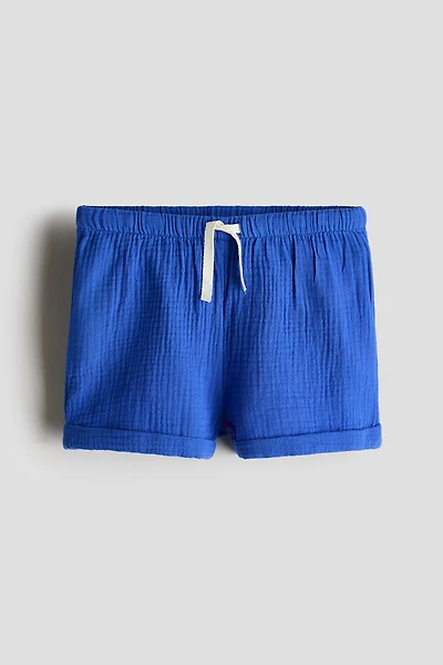 Cotton muslin shorts