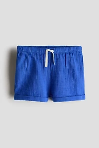 Cotton muslin shorts
