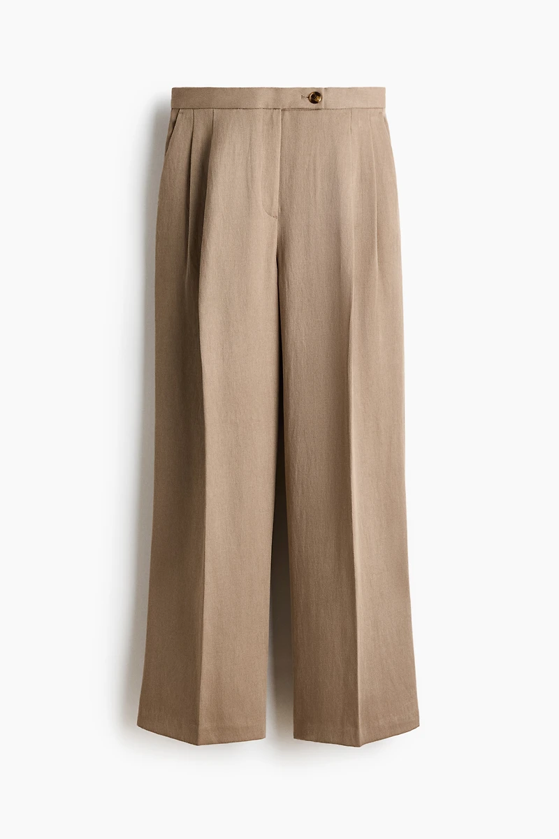 Wide-Leg Dress Pants