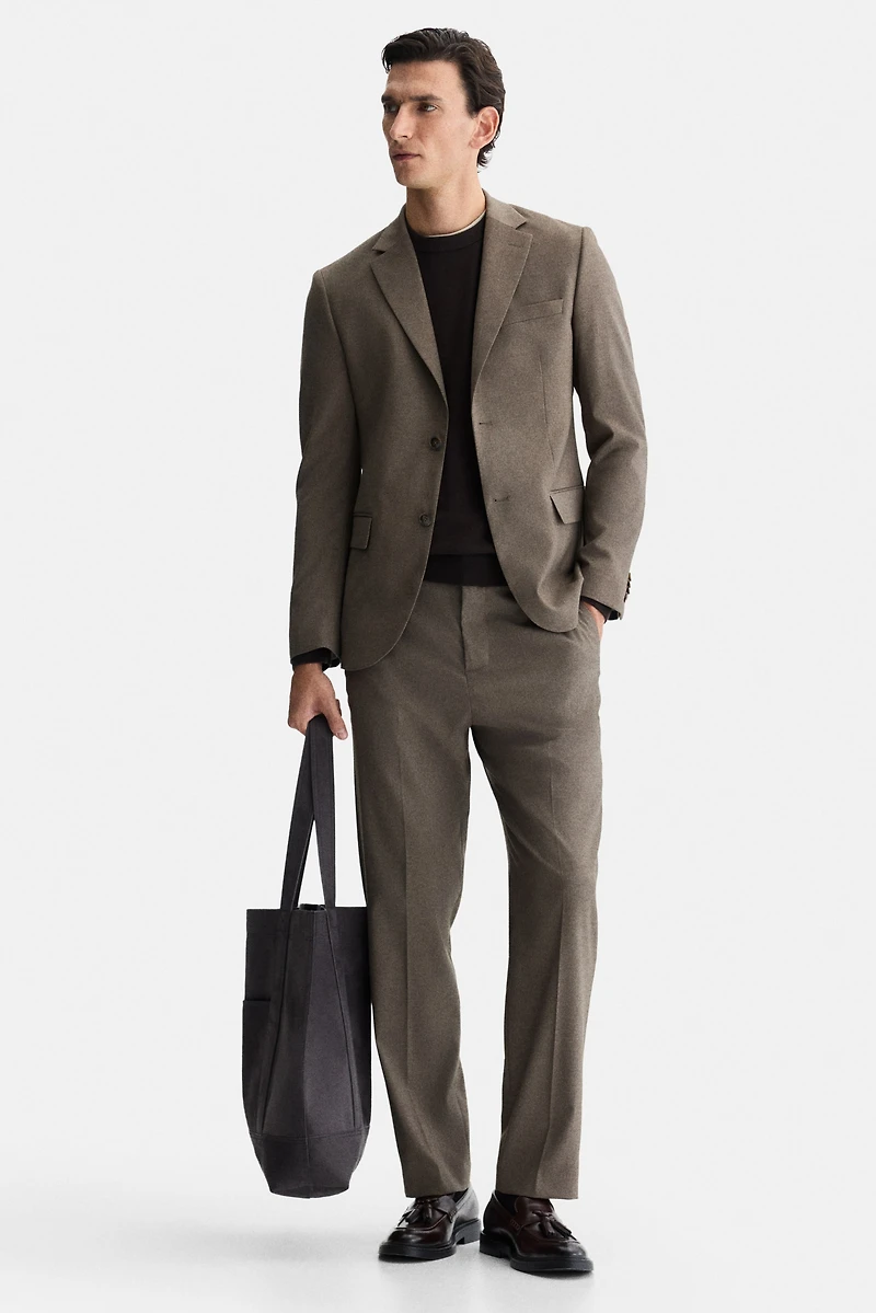 Veste classique à fermeture droite