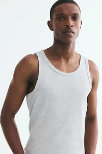 Slim-Fit Ribbed Tank Top