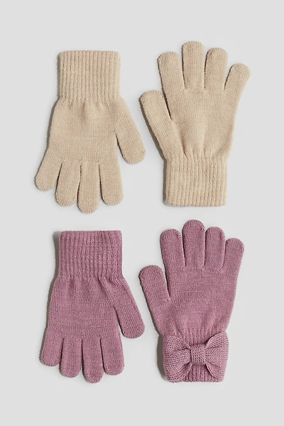 2-pack Fine-Knit Gloves