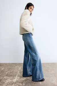 Jean ample taille haute