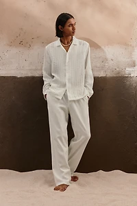 Chemise classique à col cubain