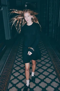 Rib-Knit Dress