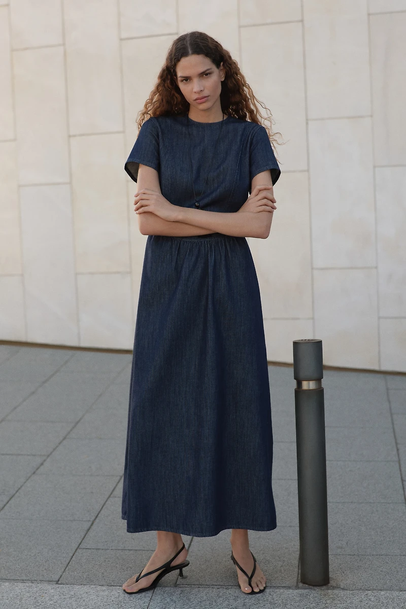 Denim Maxi Dress