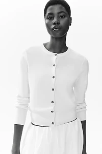 Fine-Knit Cardigan