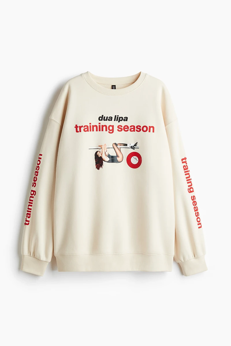 Oversized Printed Sweatshirt