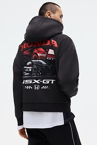 Oversized Printed Hoodie