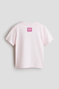 Cotton T-Shirt with Printed Motif