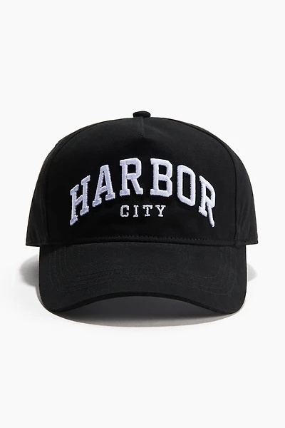 Cotton Twill Cap with Motif