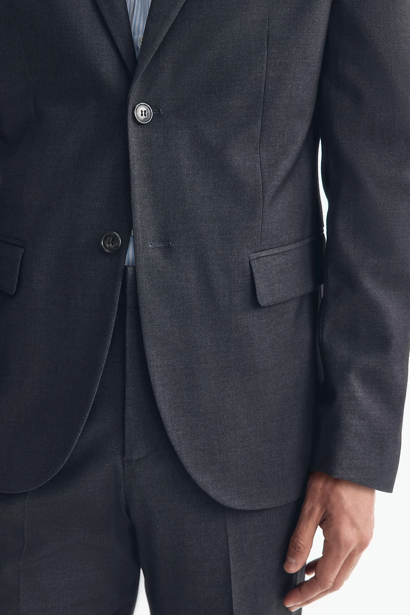 Regular-Fit Single-Breasted Jacket