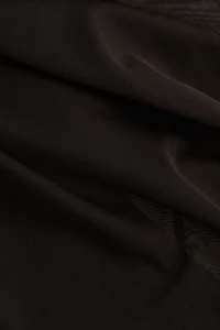 Draped Mesh Strappy Dress
