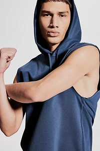 Regular-Fit Sleeveless Sports Hoodie with DryMove™