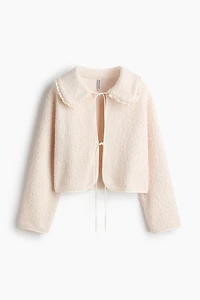 Bouclé Cardigan with Collar
