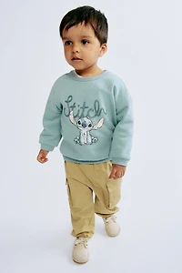 Motif-Detail Brushed-Inside Sweatshirt