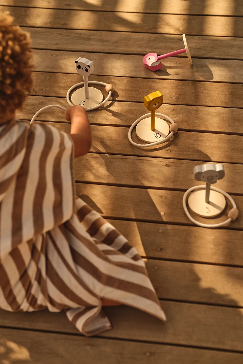 Wooden Ring Toss Game