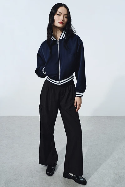 Wide-Leg Cargo Pants