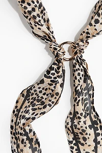 Metal-Detail Neck Scarf