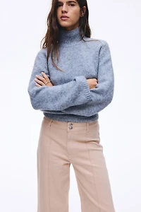 Wide High Ankle Jeans