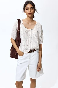 Blouse with Pintucks