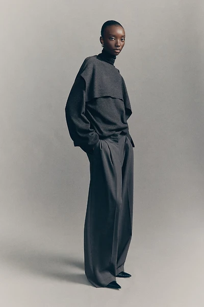 Wide-Leg Dress Pants