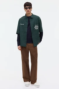 Chemise classique à motif brodé