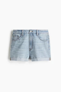 High-Waist Denim Shorts