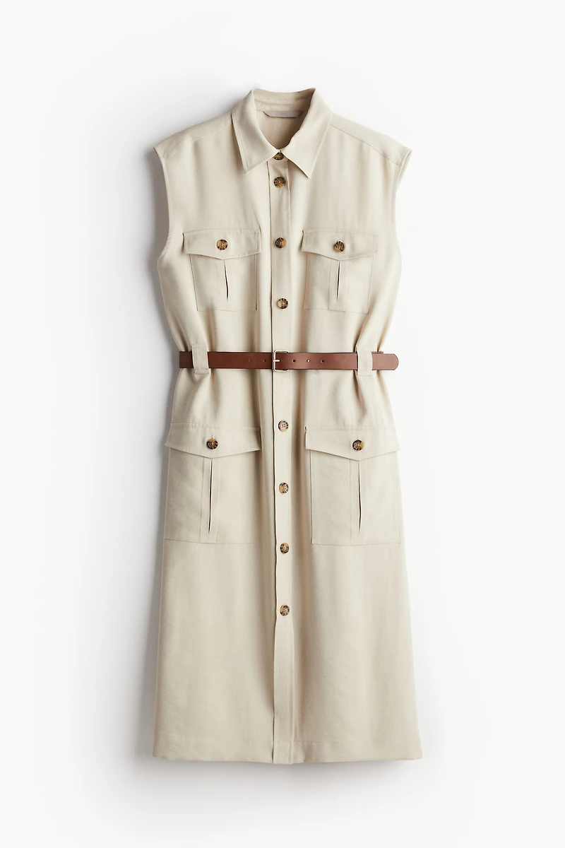 Belted Cargo Dress