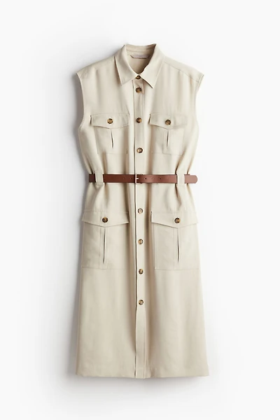 Robe cargo avec ceinture