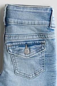 Bootcut Leg Low Jeans