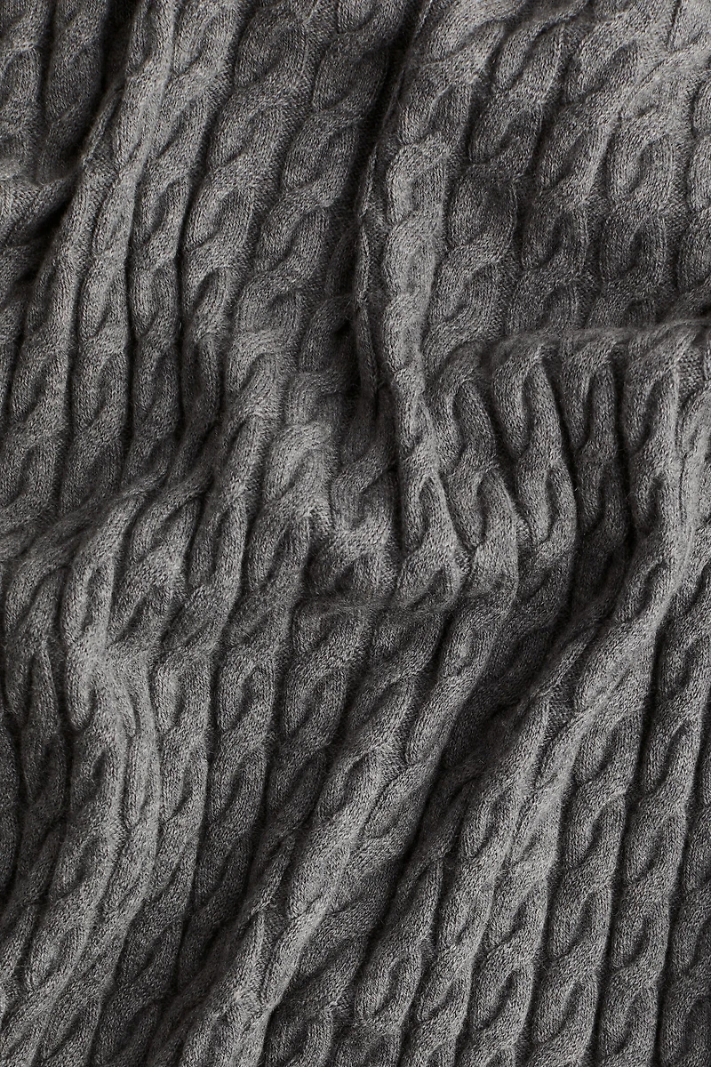Cable-Knit Cashmere-Blend Sweater