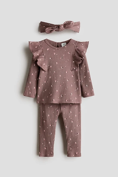 3-Piece Printed Cotton Set