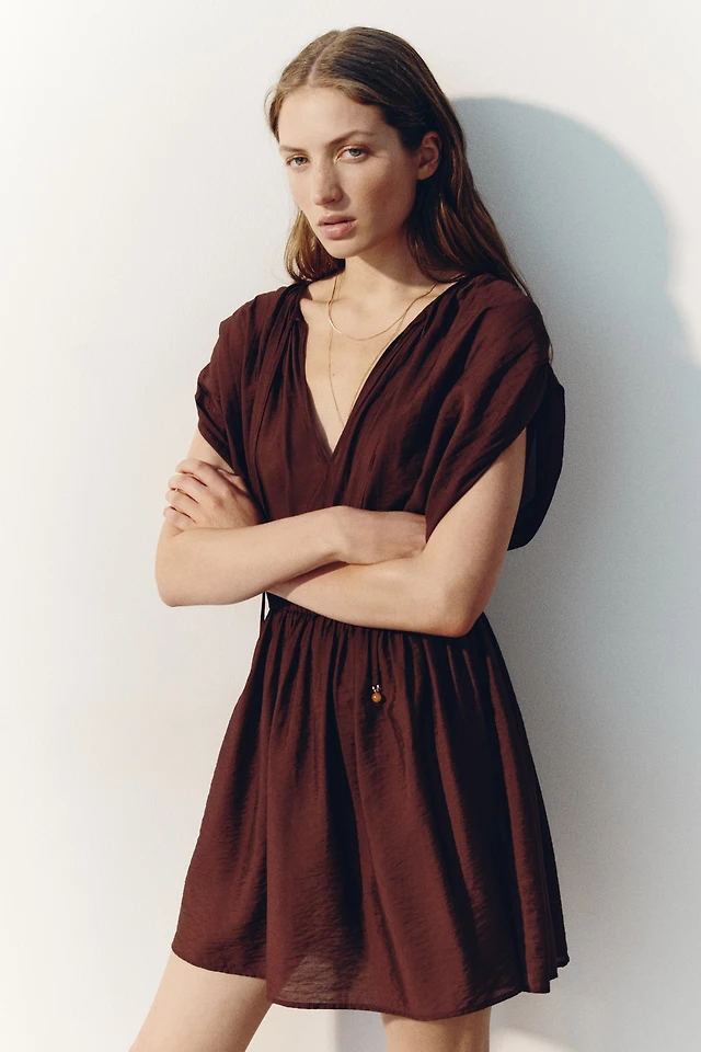 Viscose-Blend Tunic Dress
