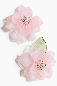 Flower-Shaped Statement Earrings
