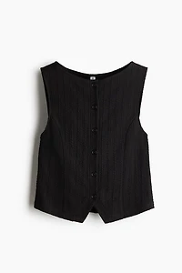 Textured Jersey Vest