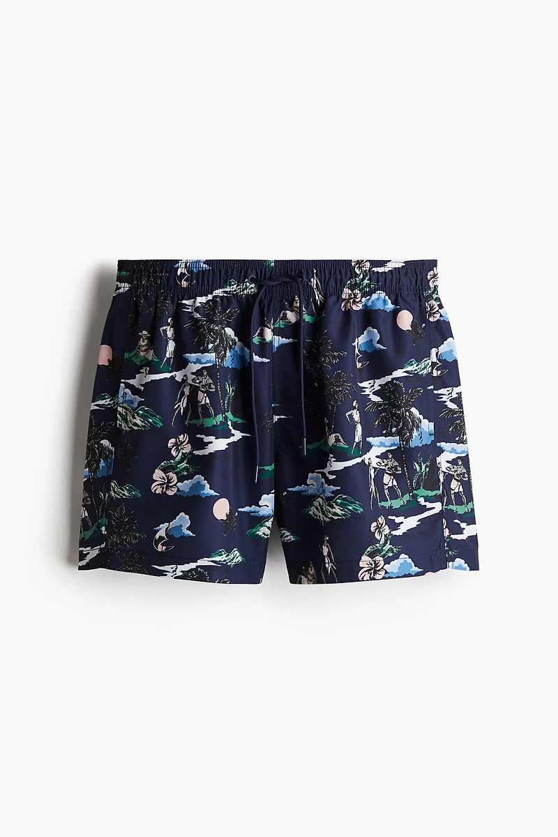 Patterned Swim Shorts