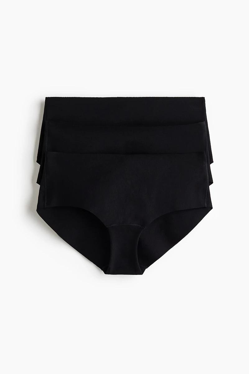 3-Pack Invisible Cotton Hipster Briefs