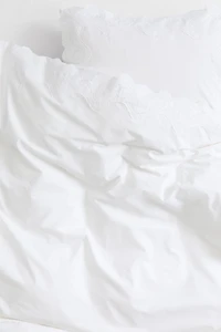 Ensemble de couette lit simple avec broderies