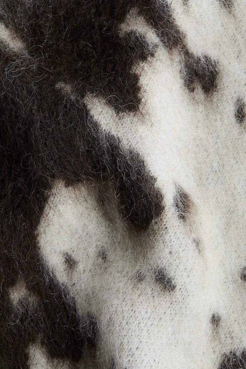 Mohair-Blend Mock Turtleneck Sweater