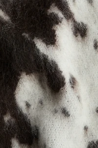 Mohair-Blend Mock Turtleneck Sweater