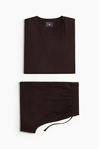 T-shirt et short de pyjama en jersey