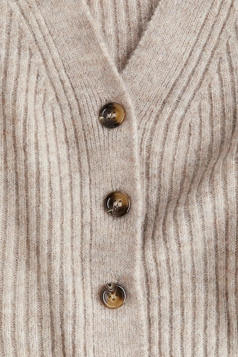 Robe en tricot côtelé