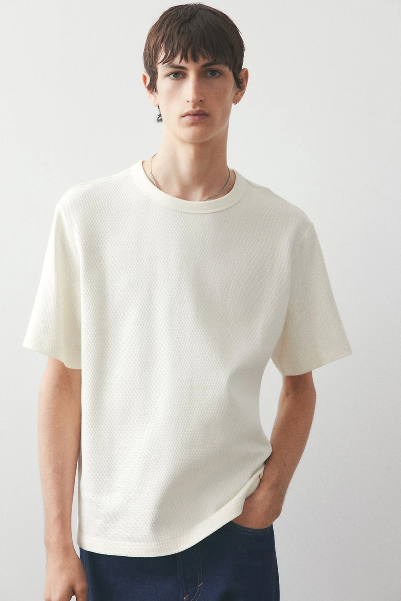 Regular Fit Waffled T-Shirt