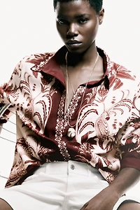 Oversized Printed Shirt